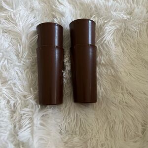 Tupperware Brown glasses